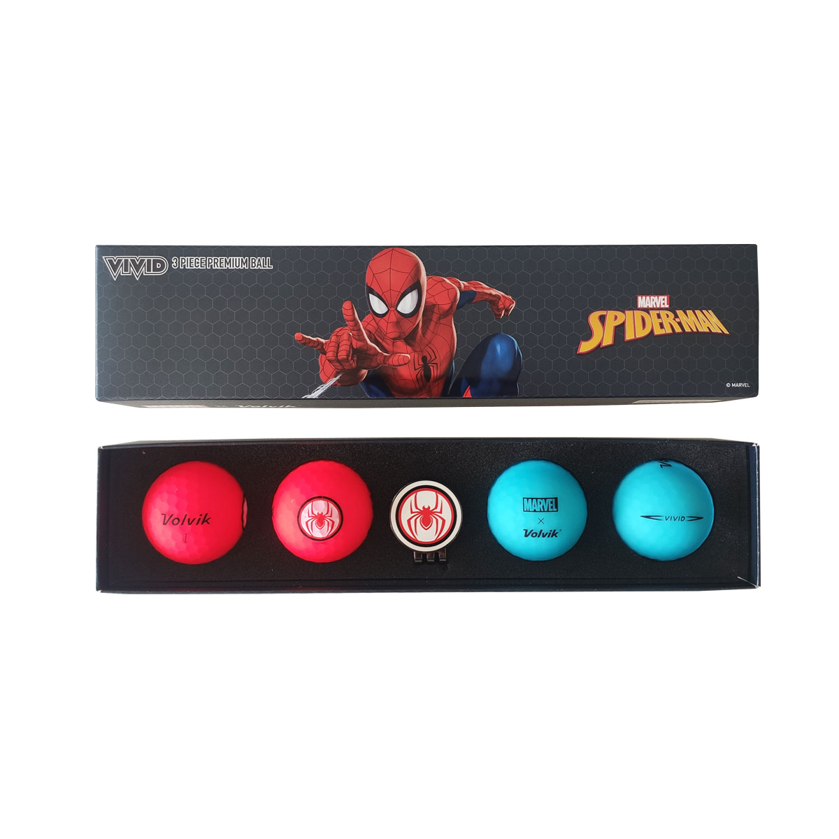 Volvik Marvel Spider Man 4x VIVID balls + Marker 209.000170_1